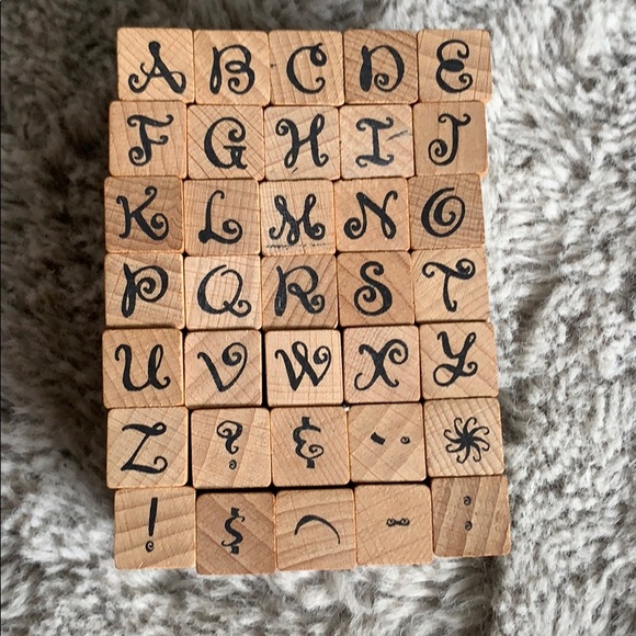 Stamp Craft Other - 35 Rubber Stamp Letter Set